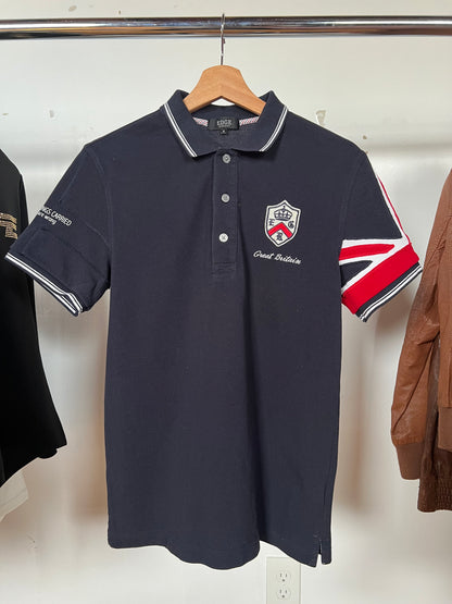 Edge Rupert Embroidered “Great Britain” Polo Tee