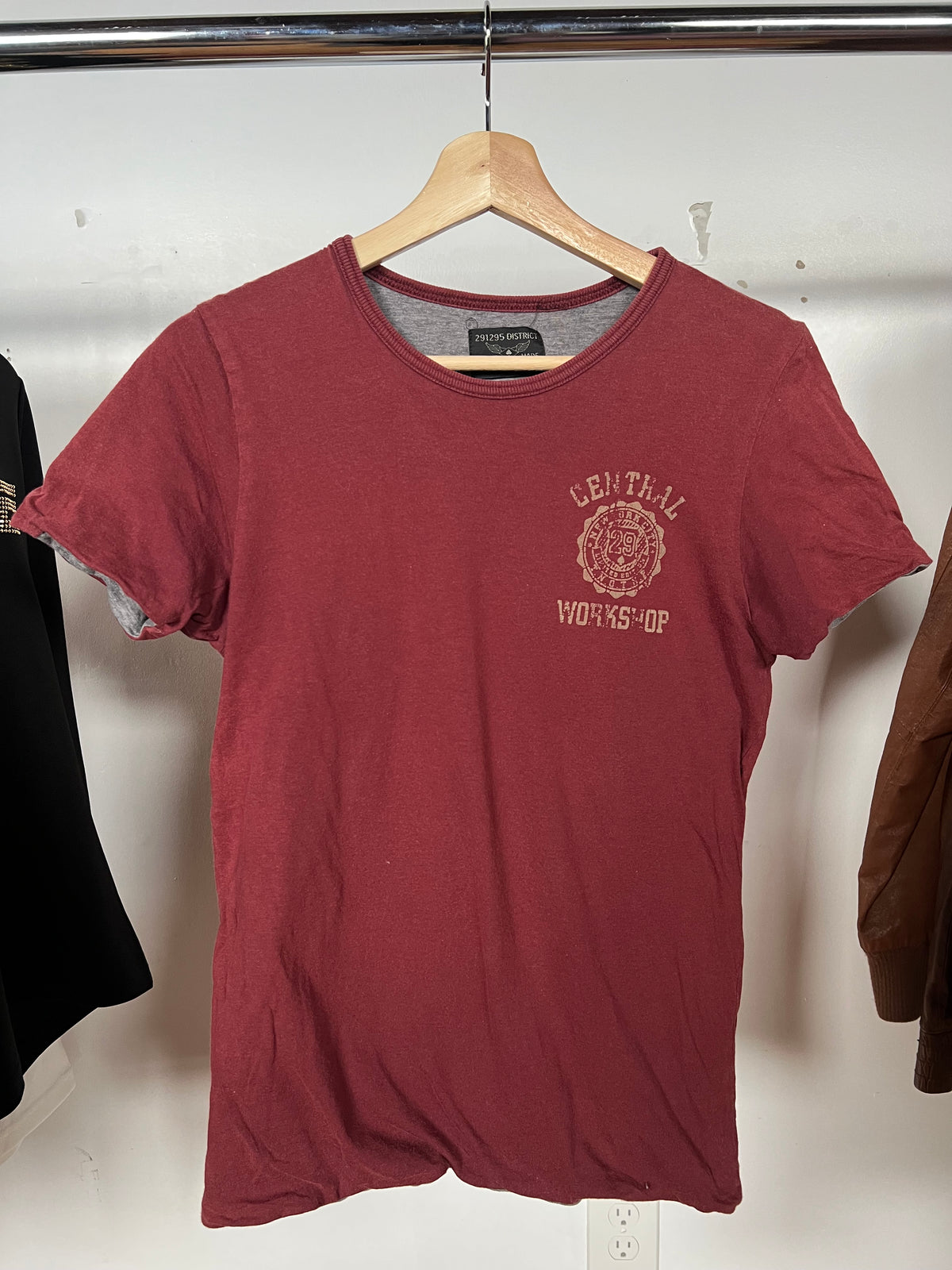 291295 Homme “Central Workshop” Double Layered Tee