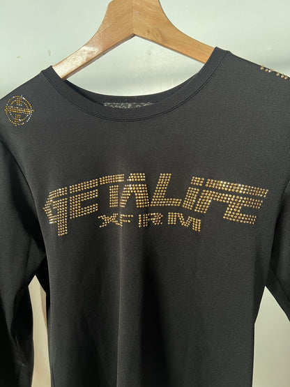 Xfrm “Get A Life” Rhinestone Long Sleeve